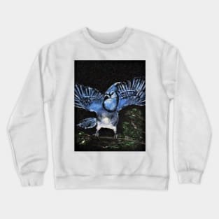 Angry Blue Jay Crewneck Sweatshirt